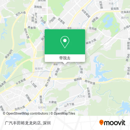 广汽丰田裕龙龙岗店地图