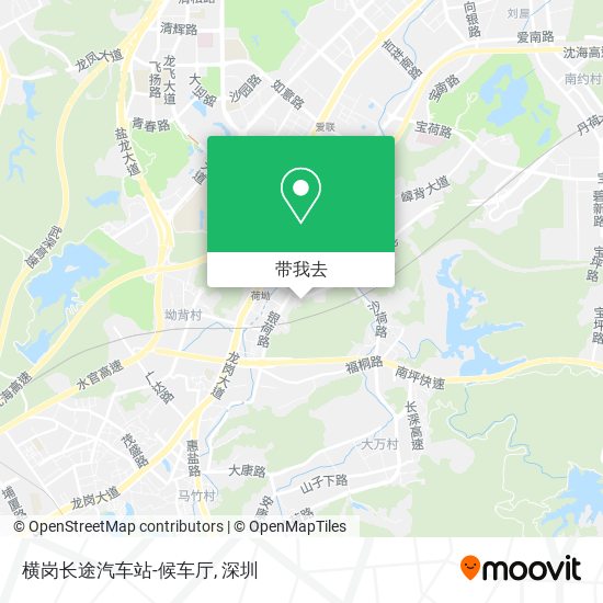 横岗长途汽车站-候车厅地图
