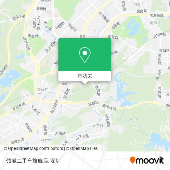 领域二手车旗舰店地图