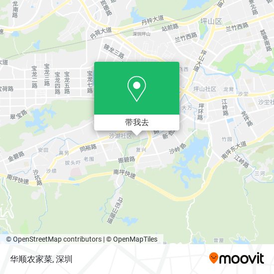 华顺农家菜地图