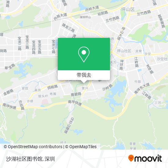 沙湖社区图书馆地图