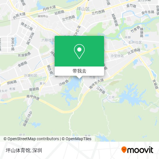 坪山体育馆地图