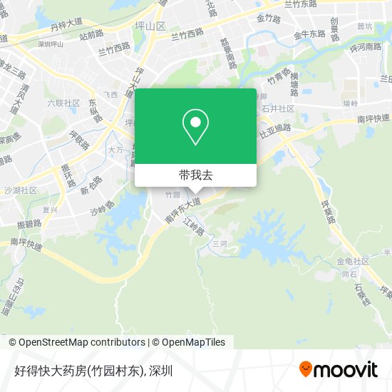 好得快大药房(竹园村东)地图
