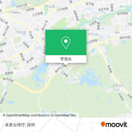 卓君台球厅地图