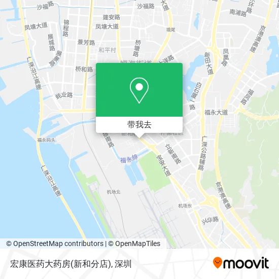 宏康医药大药房(新和分店)地图