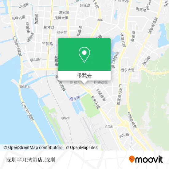 深圳半月湾酒店地图