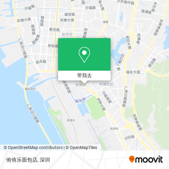 侑侑乐面包店地图