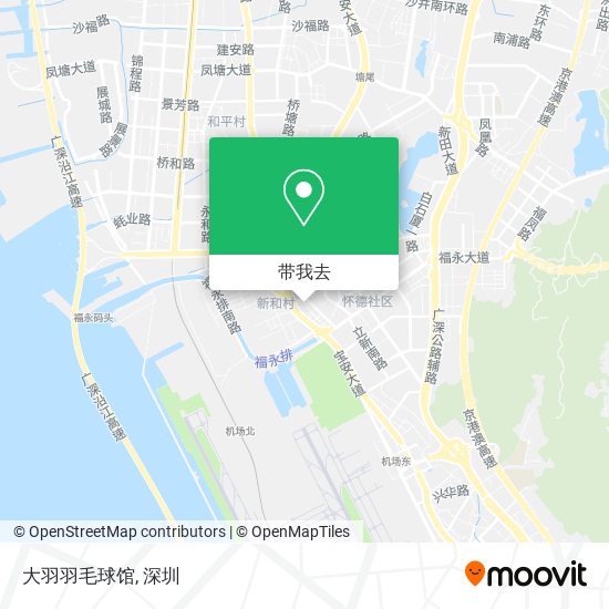 大羽羽毛球馆地图