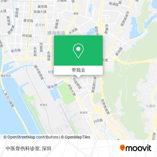 中医骨伤科诊室地图