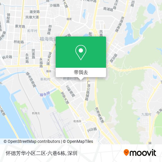怀德芳华小区二区-六巷6栋地图