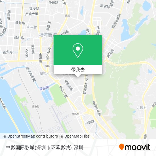 中影国际影城(深圳市环幕影城)地图