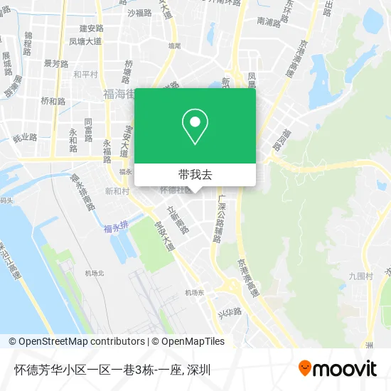 怀德芳华小区一区一巷3栋-一座地图