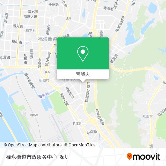 福永街道市政服务中心地图