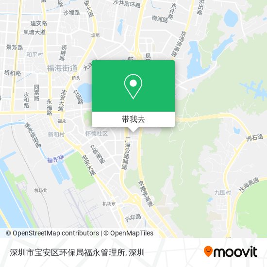 深圳市宝安区环保局福永管理所地图