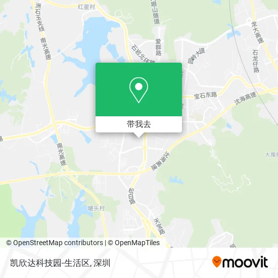 凯欣达科技园-生活区地图
