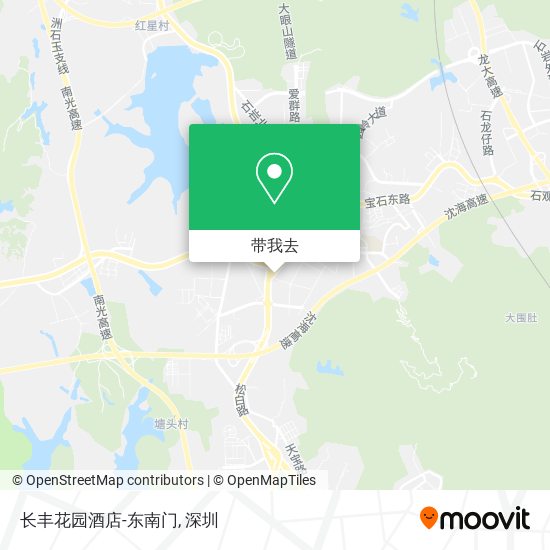 长丰花园酒店-东南门地图