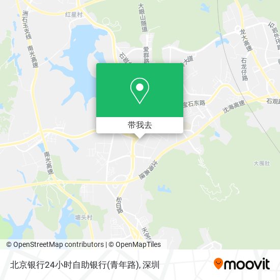 北京银行24小时自助银行(青年路)地图