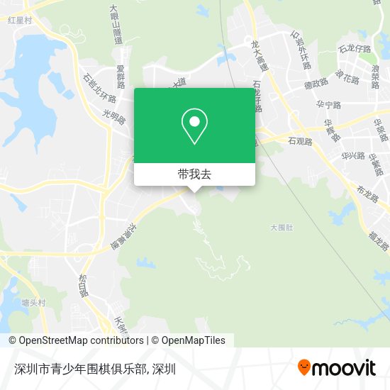 深圳市青少年围棋俱乐部地图