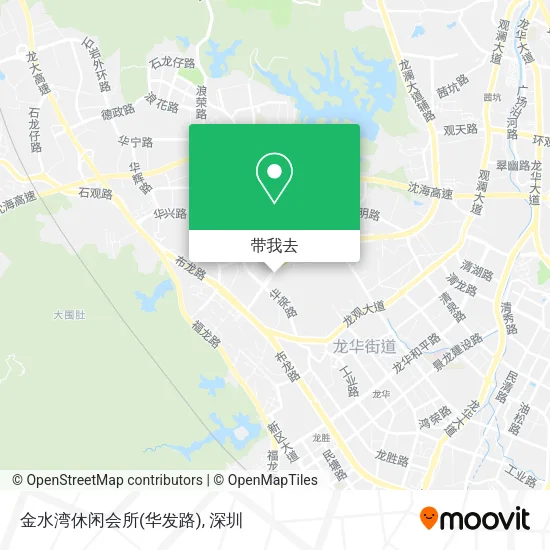 金水湾休闲会所(华发路)地图