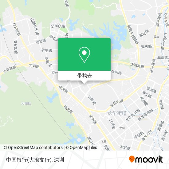 中国银行(大浪支行)地图