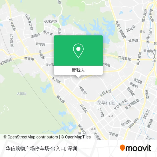 华信购物广场停车场-出入口地图