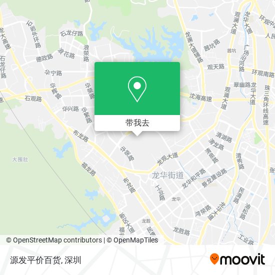源发平价百货地图