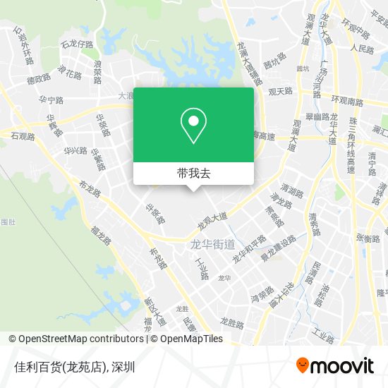 佳利百货(龙苑店)地图