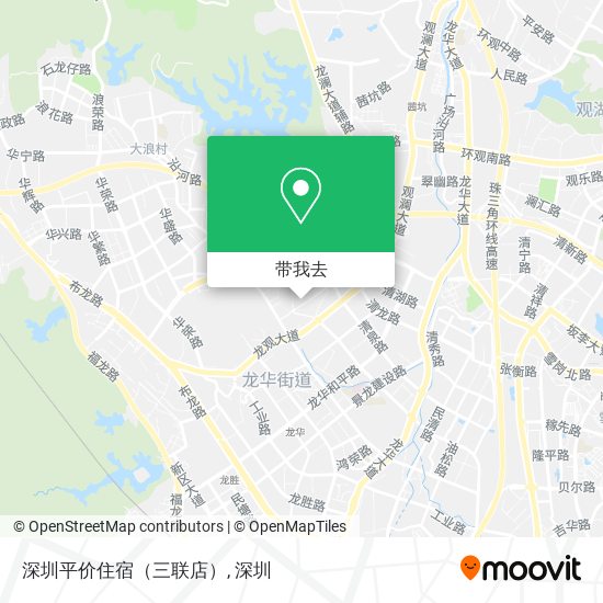 深圳平价住宿（三联店）地图