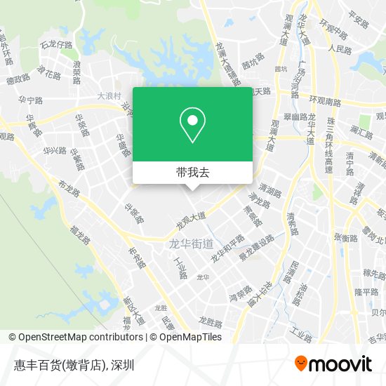 惠丰百货(墩背店)地图