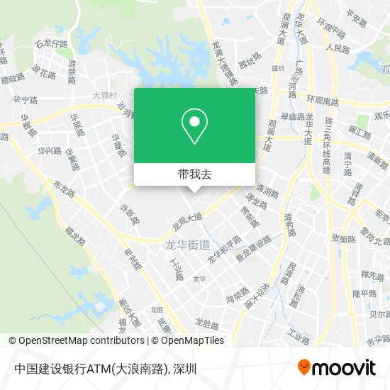 中国建设银行ATM(大浪南路)地图