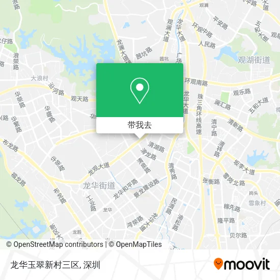 龙华玉翠新村三区地图