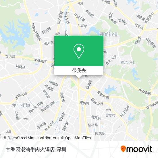 甘香园潮汕牛肉火锅店地图