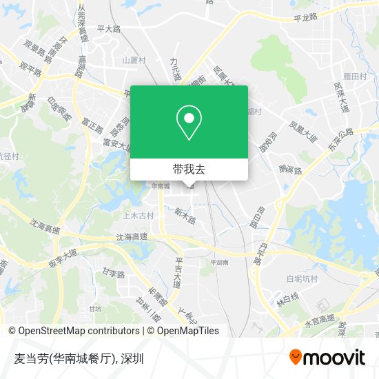 麦当劳(华南城餐厅)地图