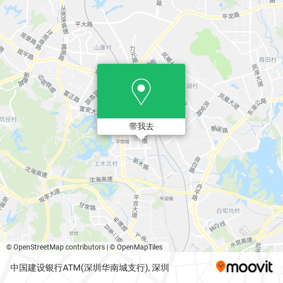 中国建设银行ATM(深圳华南城支行)地图