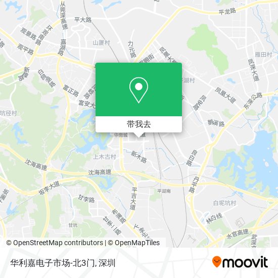 华利嘉电子市场-北3门地图