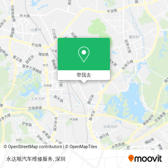 永达顺汽车维修服务地图