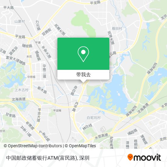 中国邮政储蓄银行ATM(富民路)地图