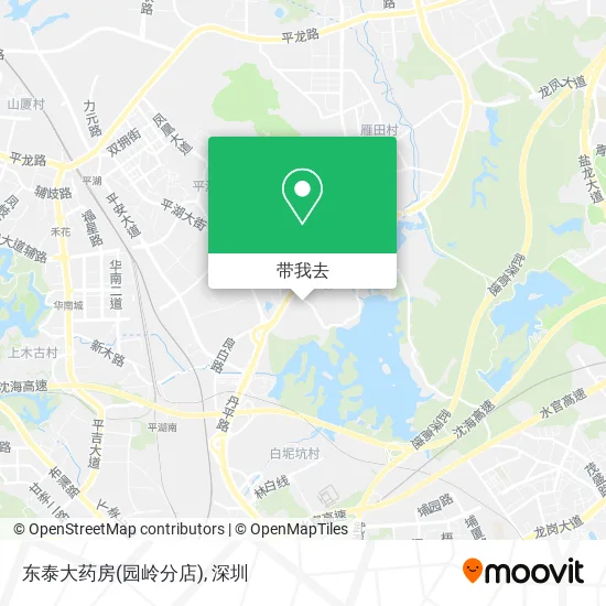 东泰大药房(园岭分店)地图