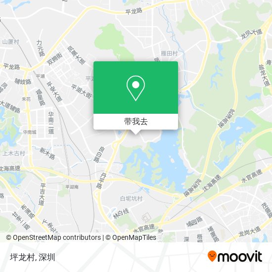 坪龙村地图
