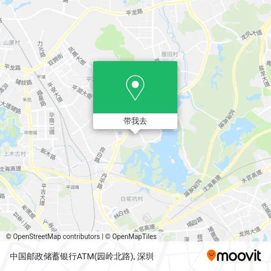 中国邮政储蓄银行ATM(园岭北路)地图