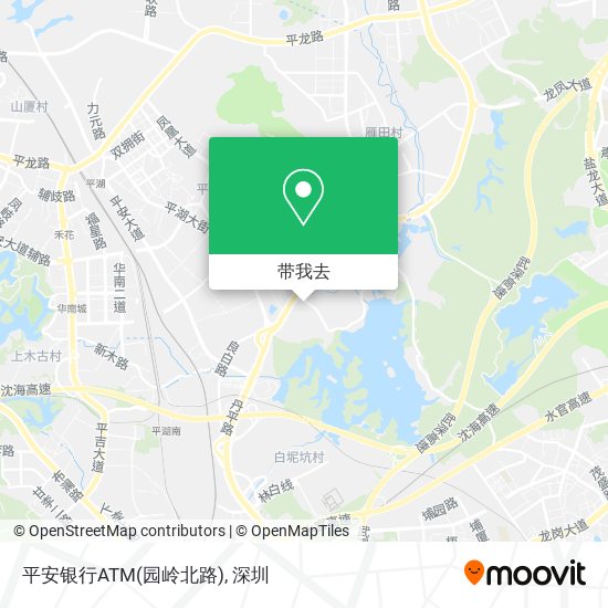 平安银行ATM(园岭北路)地图