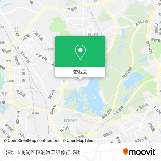 深圳市龙岗区恒润汽车维修行地图
