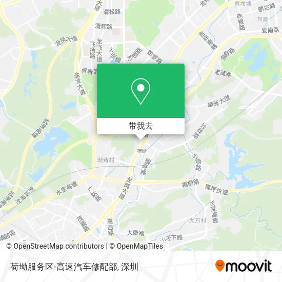 荷坳服务区-高速汽车修配部地图
