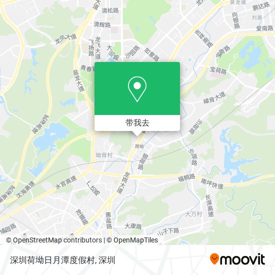 深圳荷坳日月潭度假村地图