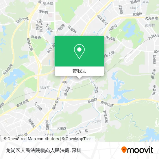 龙岗区人民法院横岗人民法庭地图