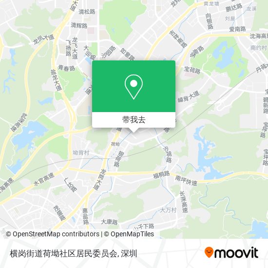 横岗街道荷坳社区居民委员会地图