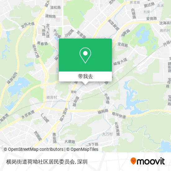 横岗街道荷坳社区居民委员会地图