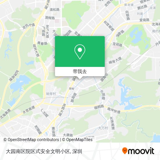大园南区院区式安全文明小区地图