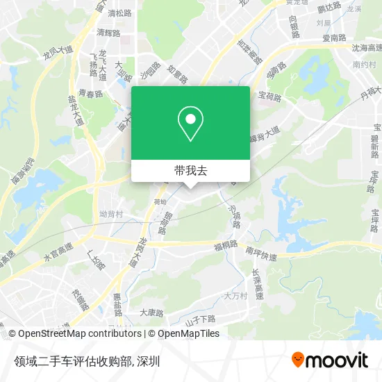 领域二手车评估收购部地图