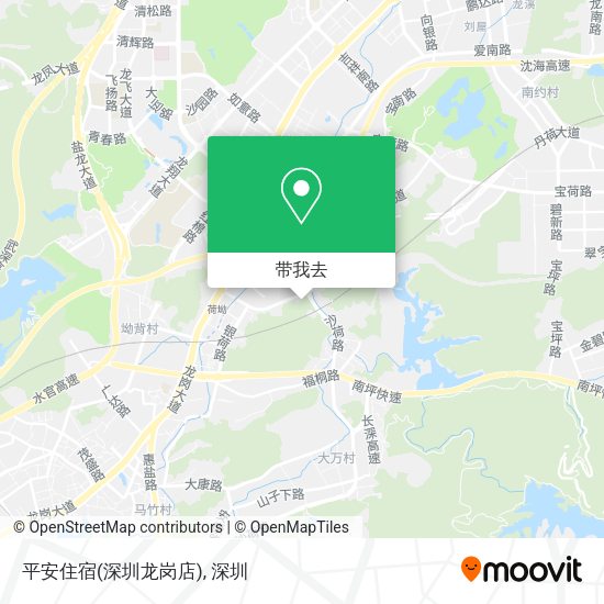 平安住宿(深圳龙岗店)地图